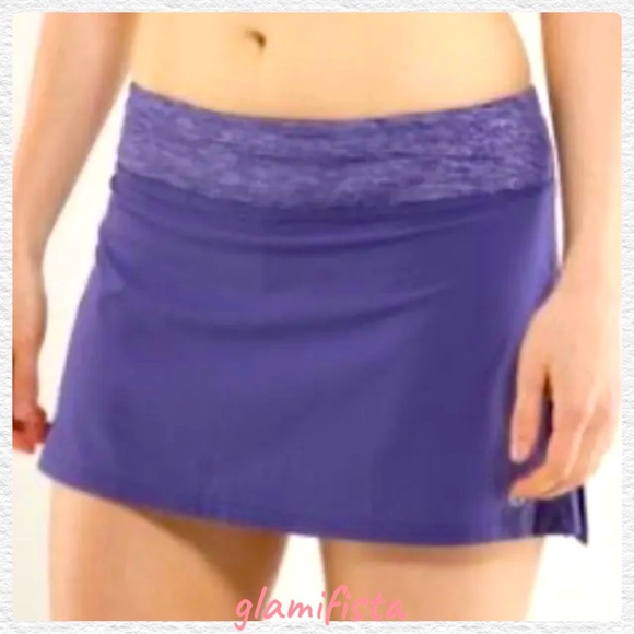 Lululemon RARE 🔥 Run Speed Skirt Royalty Purple size 4 - Picture 2 of 8